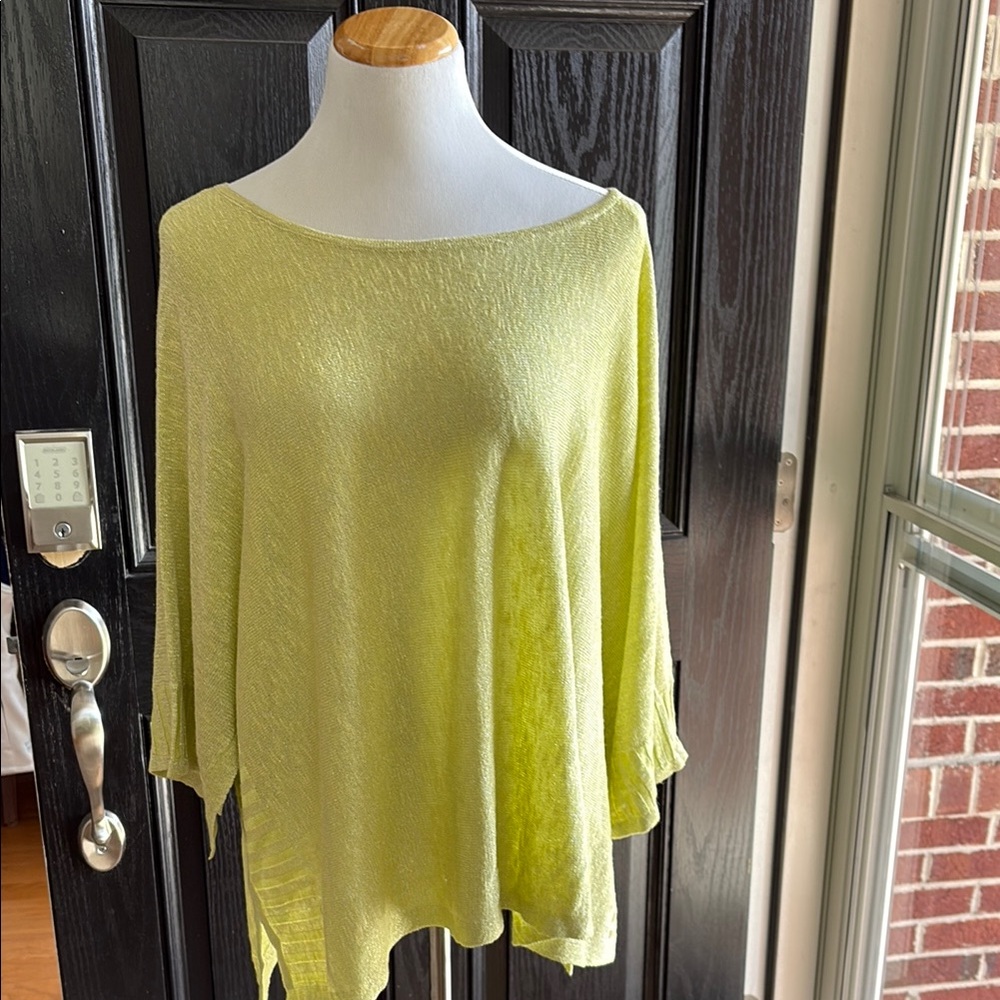 Anthropologie Lime Lightweight Sweater